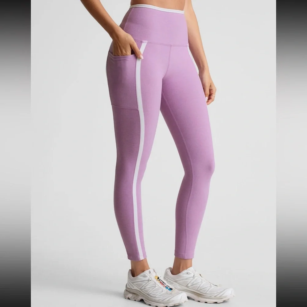 Beyond Yoga Spacedye Slim Racerback Crop & Spacedye New Moves Midi Leggings Set - Picture 7 of 12